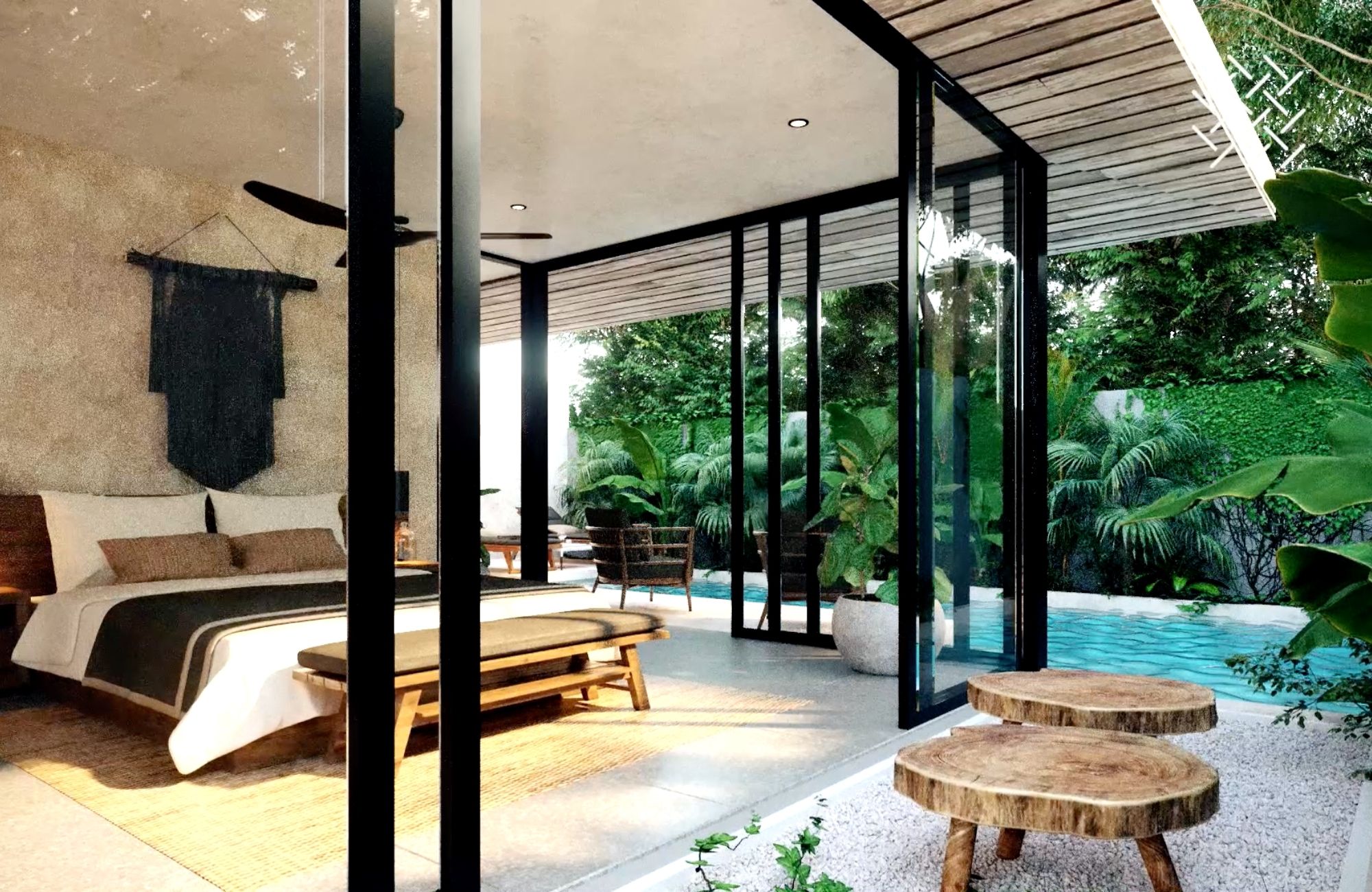 Penthouse con alberca privada, desarrollo con diseño avant garde inspirado en el arte a la venta en Tulum.