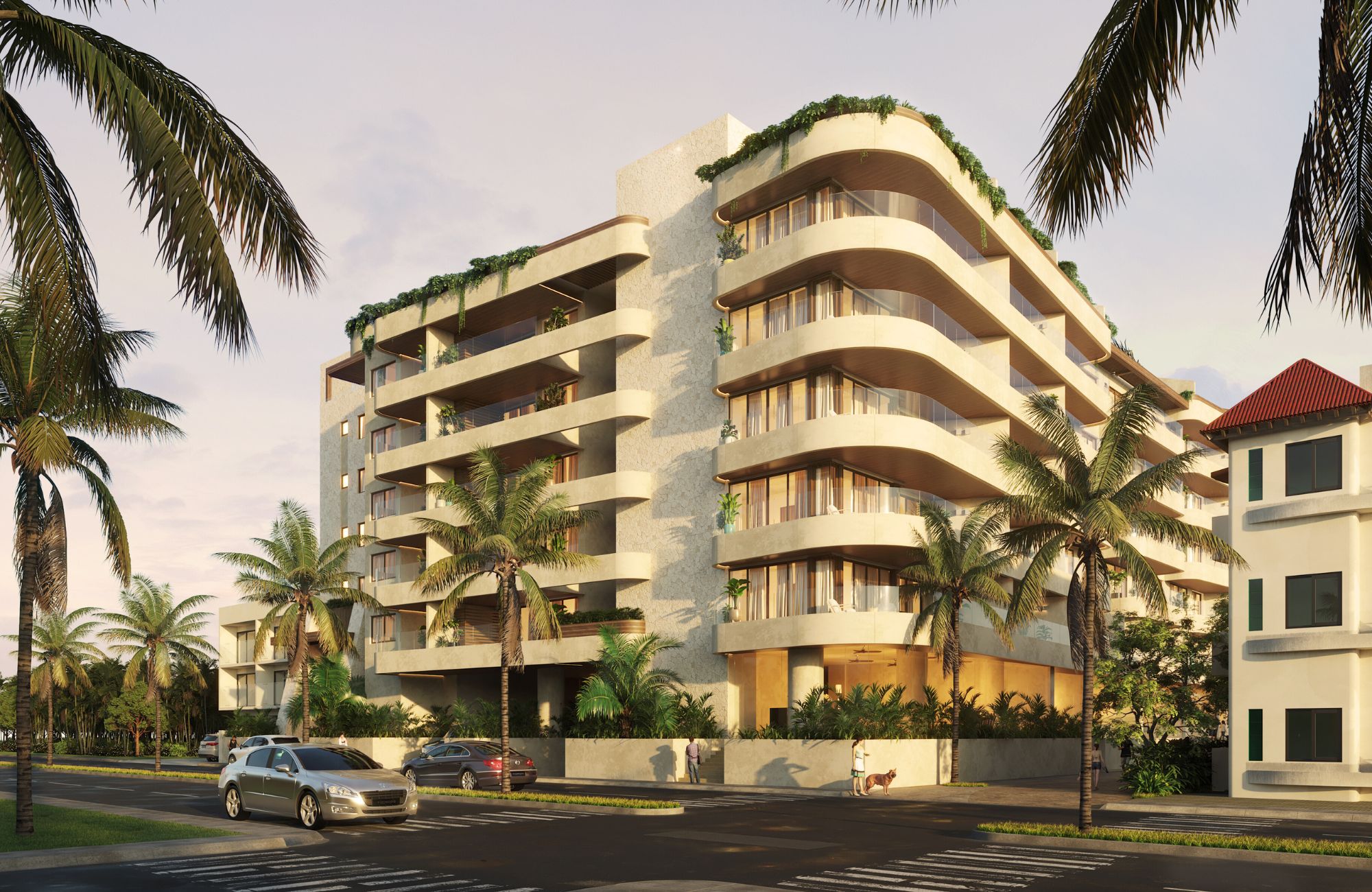 Sea view condominium with terrace, private Jacuzzi, pre-construction, for sale in Puerto Morelos.