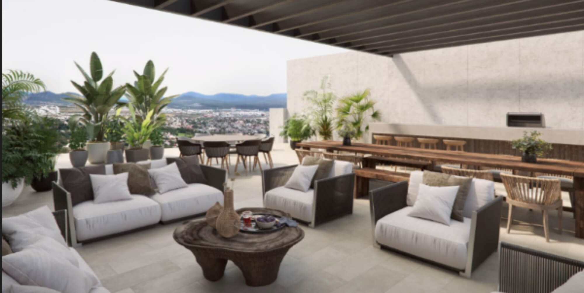 Apartment with garden, pool, terrace, pet-friendly for sale Querétaro.