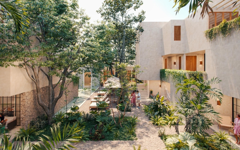 Departamento amplio, jardín y terraza privada, en venta Mérida Centro.