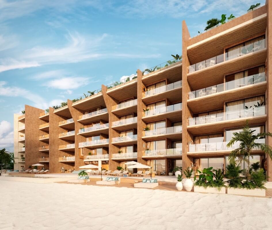 Condominium for sale with yoga area, beach club, restaurant, concierge, surrounded by green in Tulum
