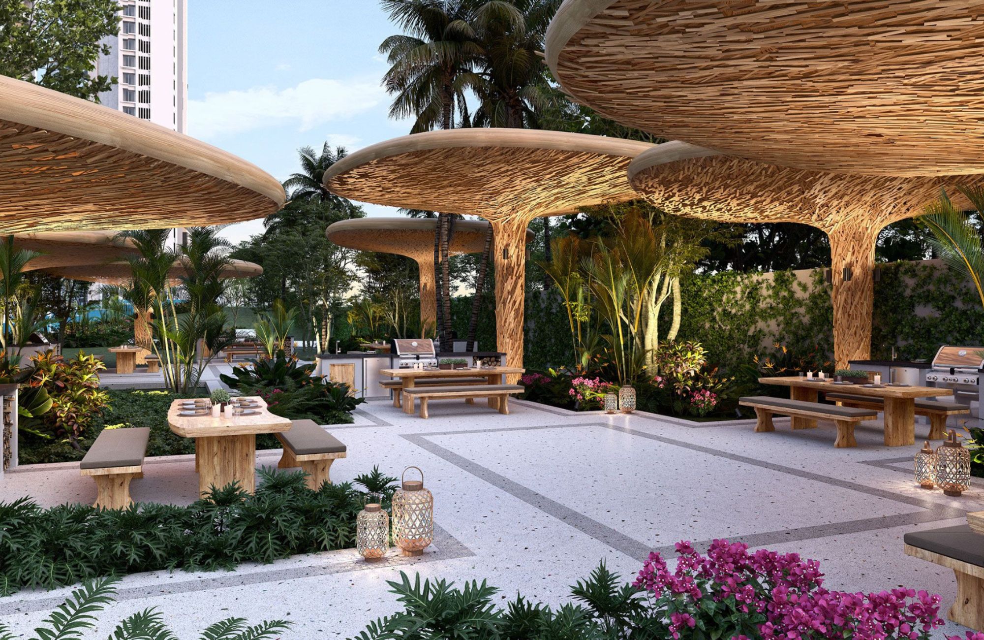 Departamento con jardín y alberca, Gimnasio, pre-construcción, venta, Cancun