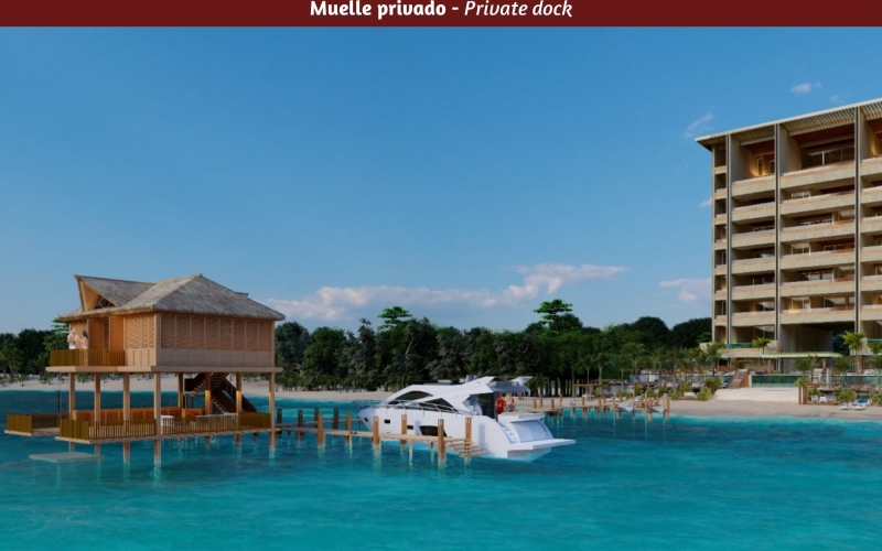 Condominio de lujo frente a la playa con alberca privada, en venta Cancún.