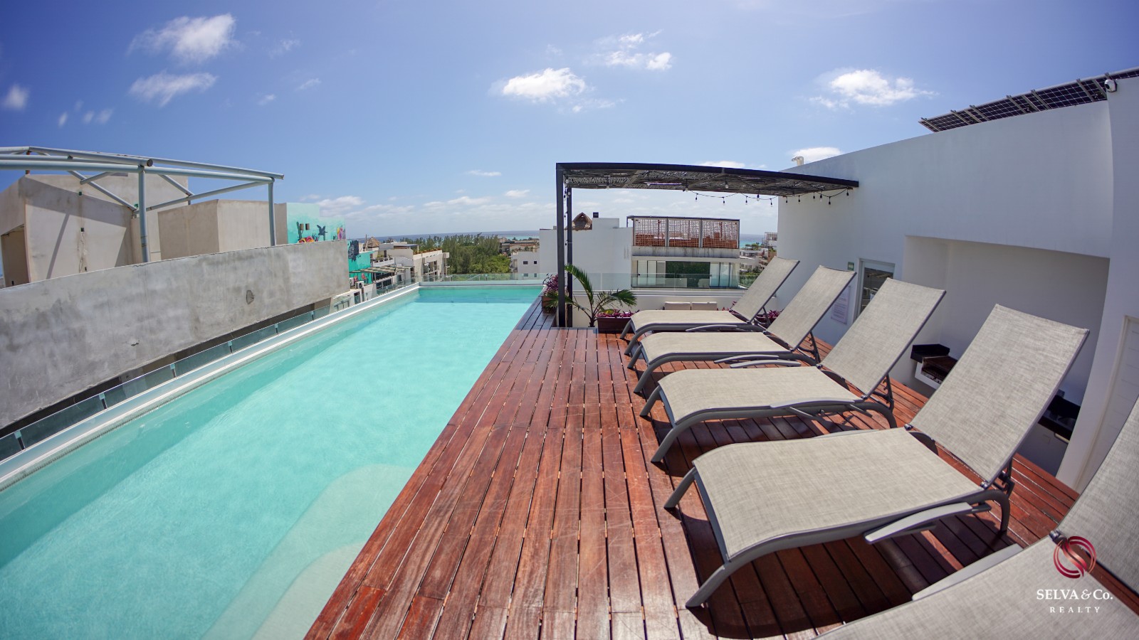 Condominio a  a 190 metros de la playa, vista al mar desde el rooftop, pasos de la Quinta avenida, en hotel boutique con room service.