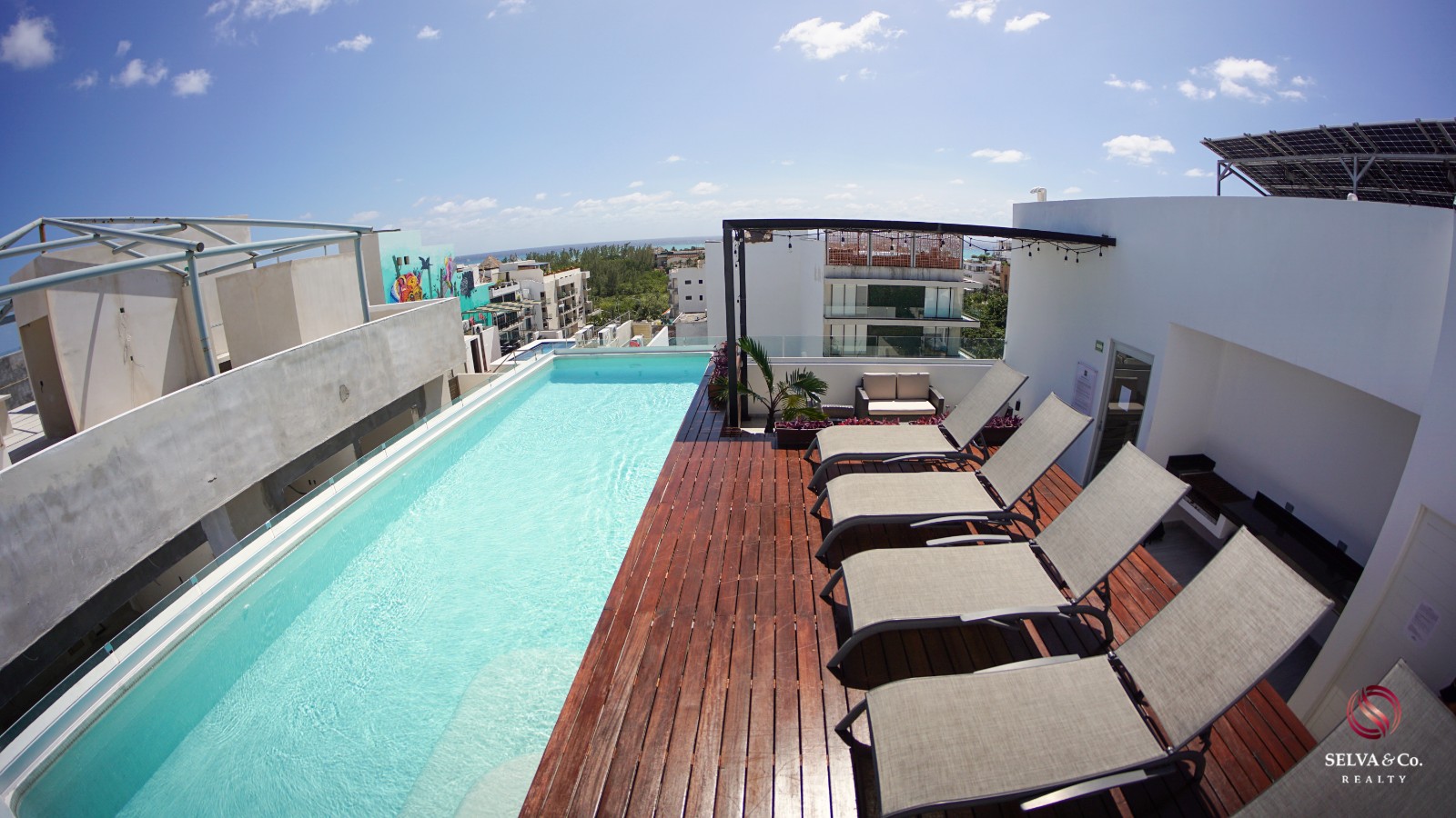 Condo 5 minutes from the beach with jacuzzi, 2 pools, yoga area, gym, coworking, for sale Playa del Carmen