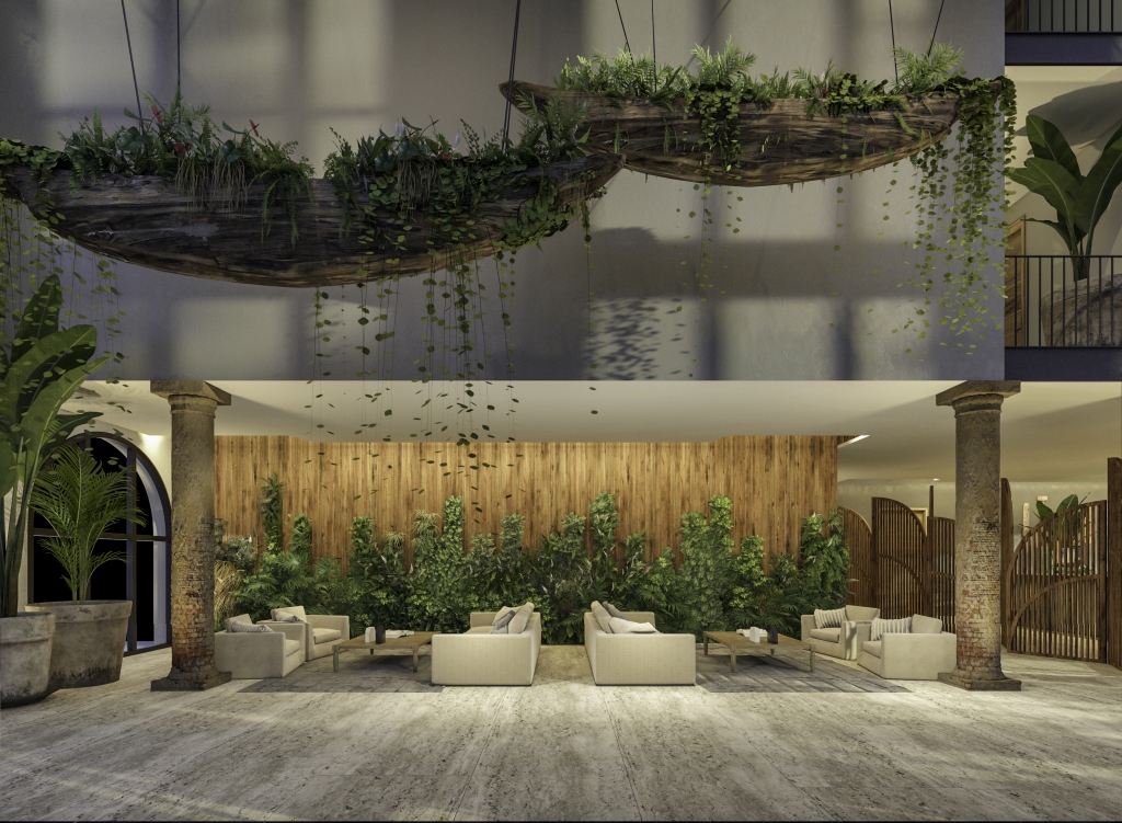 Condo in green building with luxury common areas, solar panels, jacuzzi, gym, concierge, 10 minutes from the beach, La Veleta, Tulum