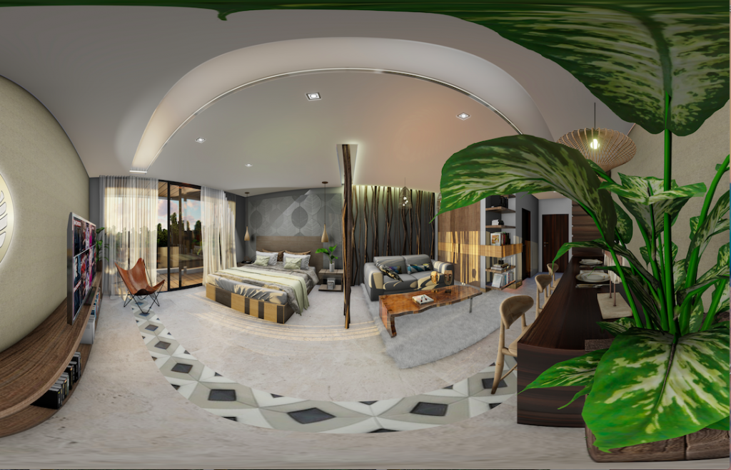 Penthouse steps from the ocean with beach club in Akumal Tulum