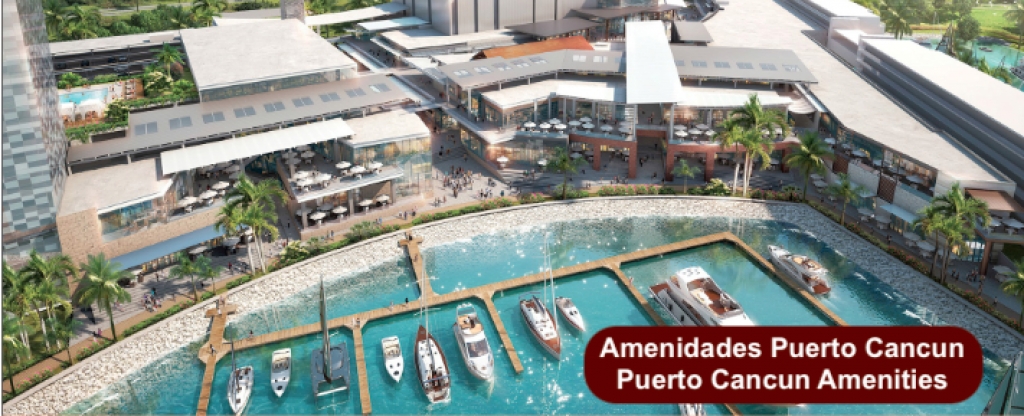 Residencia de lujo 4 recamaras con alberca y muelle privado en venta en Puerto Cancun, preconstrucci