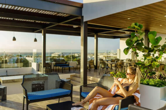 Apartment 400 meters from the beach, ocean view rooftop, Playa del Carmen