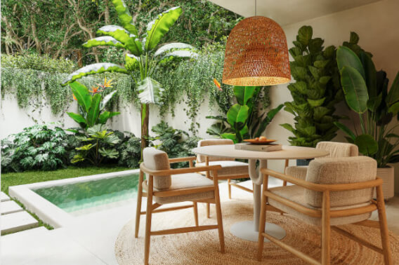 Casa con alberca privada y jardin, mas de 20 amenidades de diseño unico, residencial privado Kaybe, en venta Tulum.