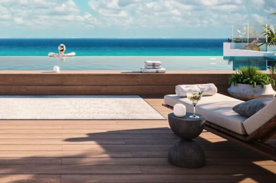 Condominio, alberca infinity vista al mar, 200 metros de la playa, 100 metros de la Quinta Avenida, pre construccion, venta Playa del Carmen