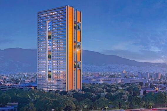 Condominium with 30 amenities, 13,000 m2 of green areas, designed by renown architect firm, Fuentes del Pedregal, for sale Mexico City