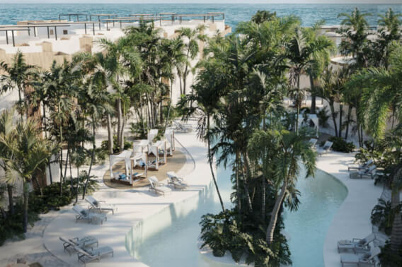 Condominio con acceso al mar y club de playa, areas verdes y amenidades, pre-construccion en venta Chicxulub Yucatan