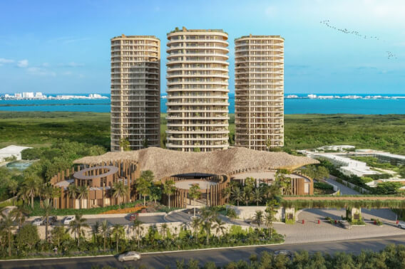 Condominio con terraza panorámica, petfriendly, en venta Cancún.