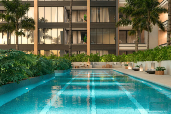 Luxury condominium with more than 50 amenities, luxury finishes, cinema, spa, spinning, dog park, pool and jacuzzi for adults, and more, pre