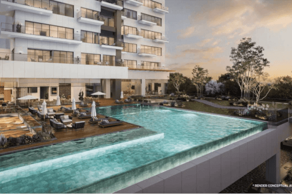 Luxury condo with touchless technology and luxury amenities, central park for sale in Zapopan.