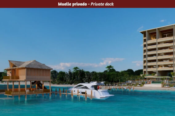 Condominio de lujo frente a la playa con alberca privada, en venta Cancún.