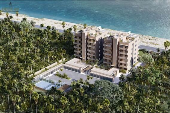 Steps from the beach condo, in South Hotel Zone of Cozumel, pre construction, for sale.