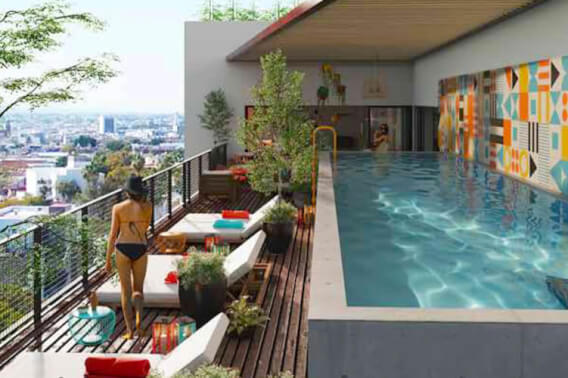 Condo with rooftop pool, coworking, pet friendly, cross fit, Providencia sale