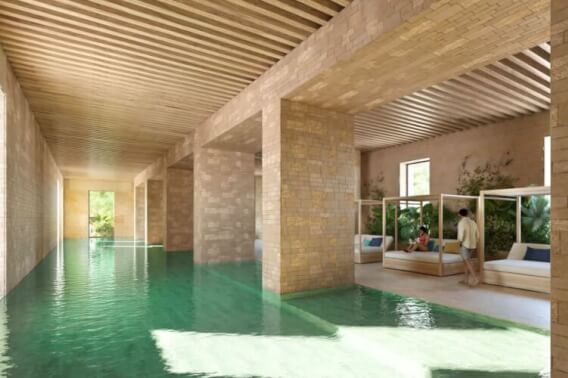 Apartment with service room, 7,000 m2 of green areas with amenities, cinema, spa, pool, jacuzzi, and more pre-construction, Santa Fe for sal
