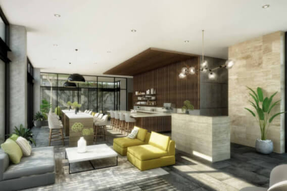 Apartment with floor-to-ceiling windows, pool, yoga area and Cafeteria, pre-construction, Lomas de Santa Fe, for sale, Mexico City