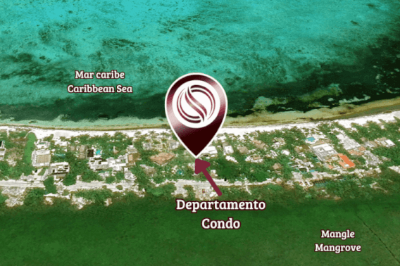 Beachfront apartment, private jacuzzi, pool bar, grills, for sale Tulum