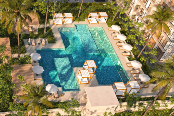 Penthouse with Clubhouse, pool, pre-sale, Centro Maya, Playa del Carmen.