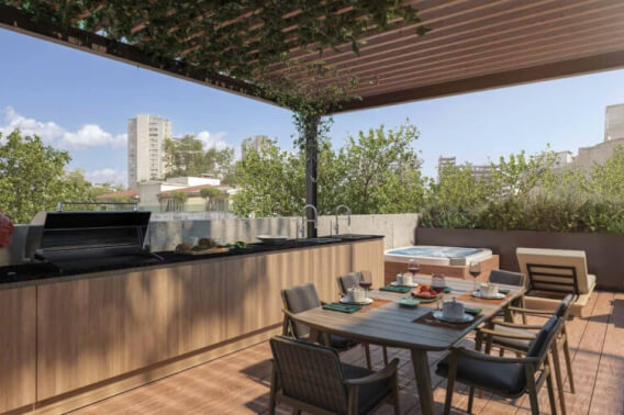 Penthouse with private jacuzzi, rooftop, pool, grill, for sale in Polanco.