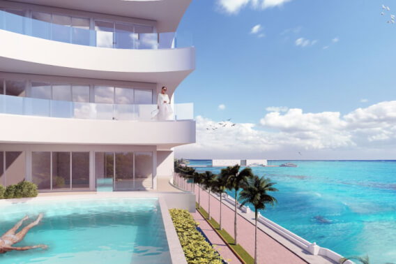 Oceanfront Penthouse, Common Pool, Cinema, Pre-construction, Sea Boardwalk, Cozumel