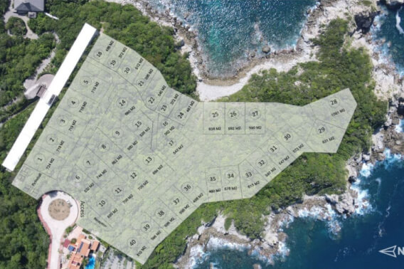 Beachfront land, with pickleball court, pre-sale in Mirador Chahue Huatulco